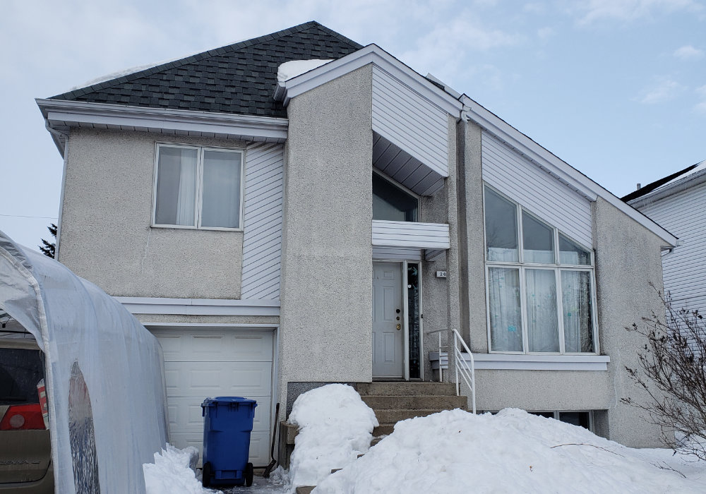 Façade avant de la résidence avant l’agrandissement, Repentigny